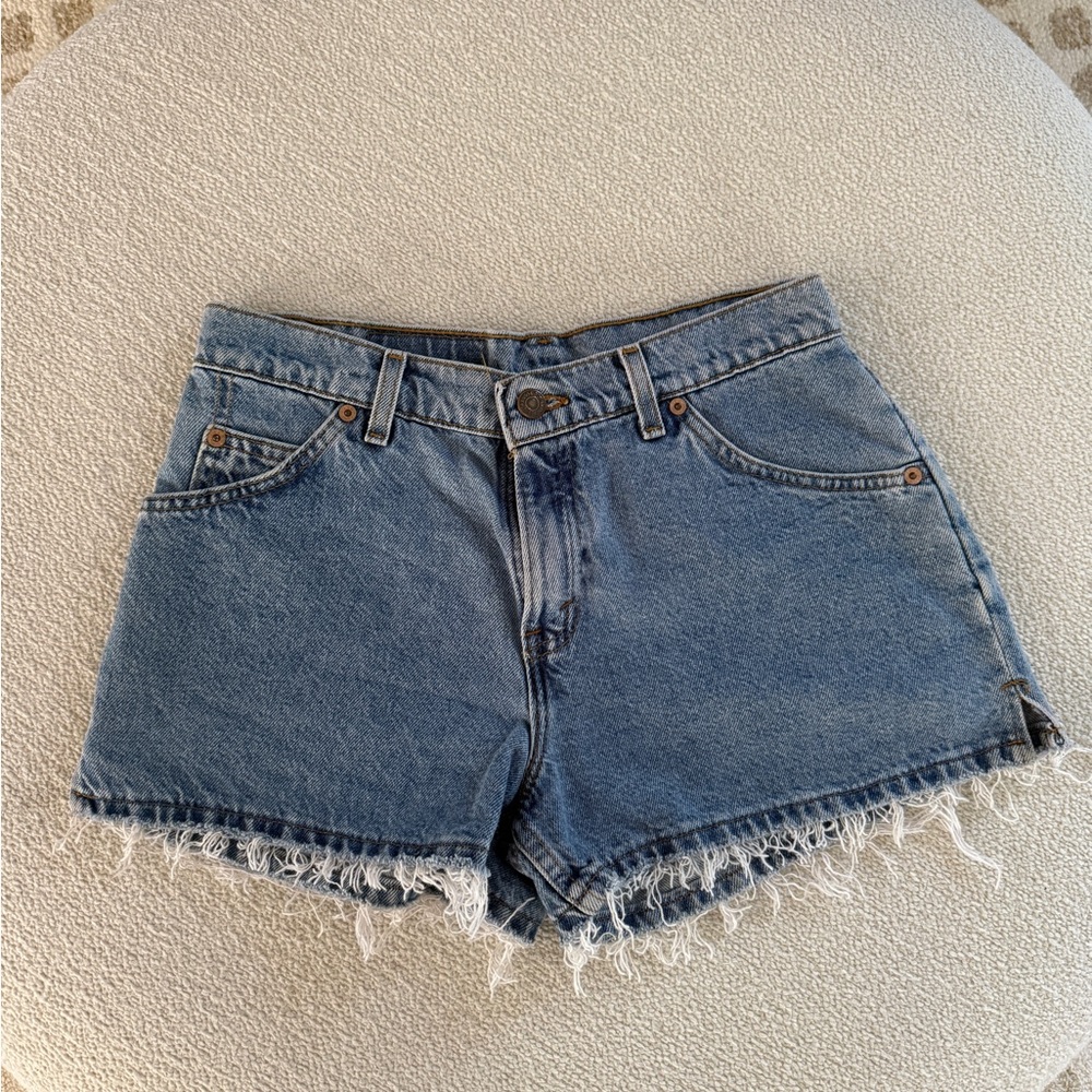Vintage 912 Levi's Blue Denim Women Shorts - Picture 2 of 3